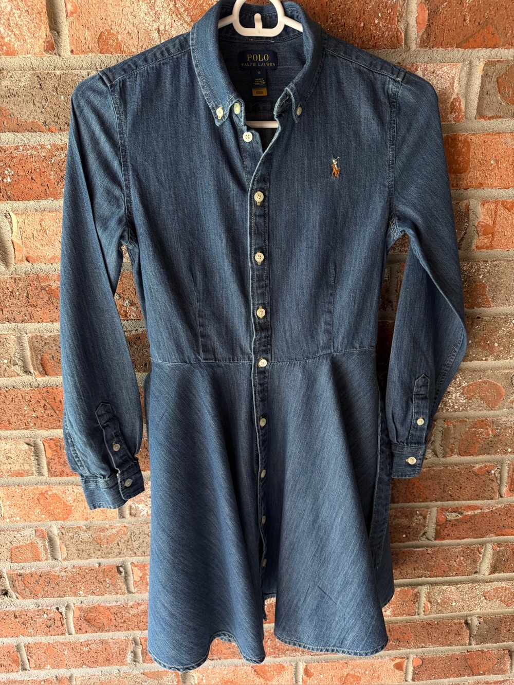 Polo by Ralph Lauren Indigo Denim Button-Down Dress Shirt